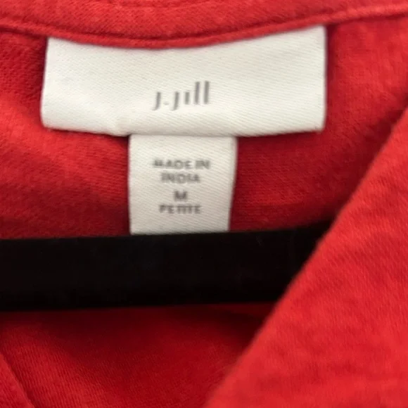 J Jill Linen Blend Button Down Dress - Picture 8 of 8